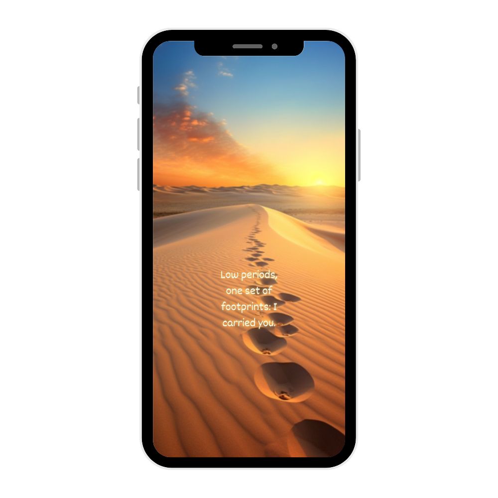 Christian Wallpaper for Phone - Footprints in the Sand