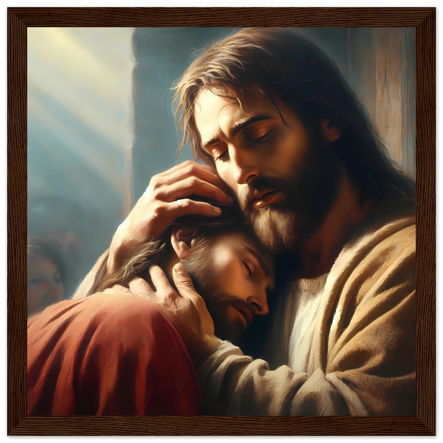 Lean on Me, Jesus Framed Print