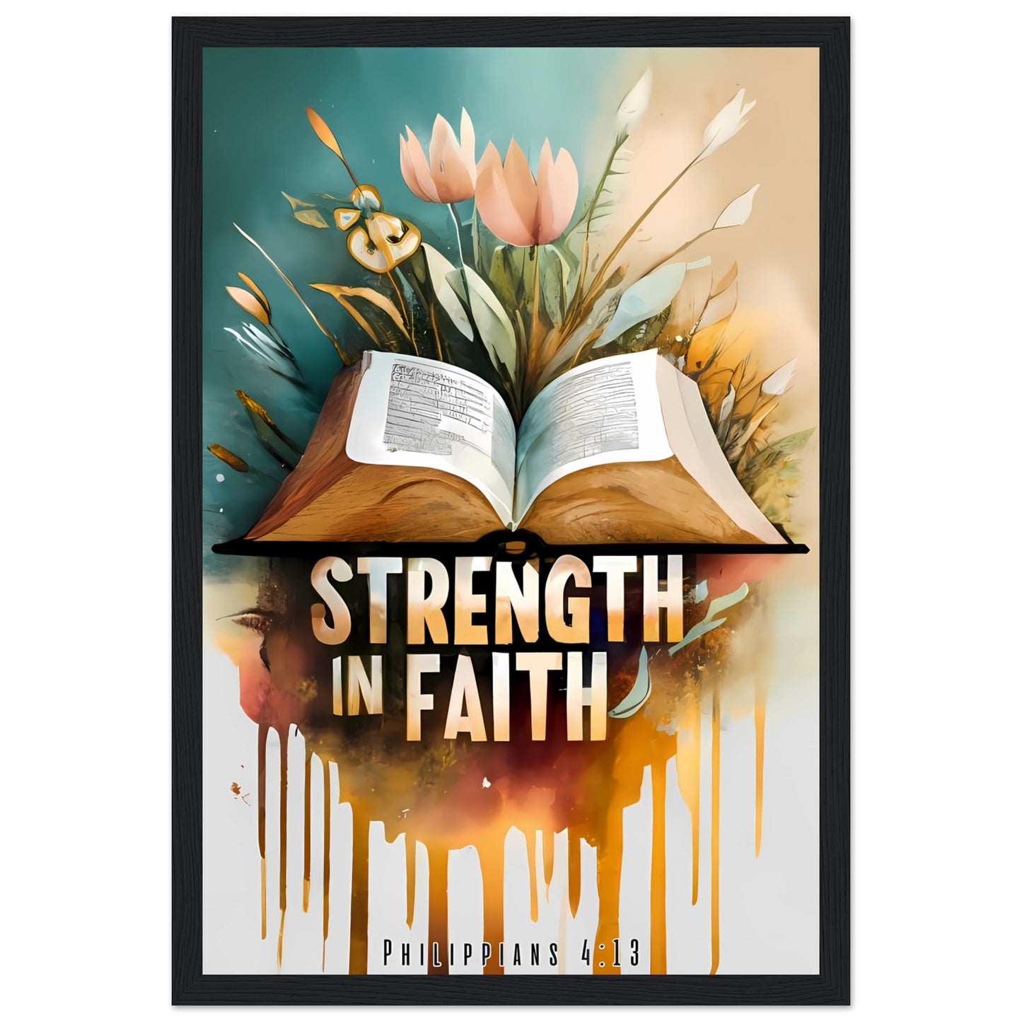 Strength in Faith Philippians 4:13 Framed Print