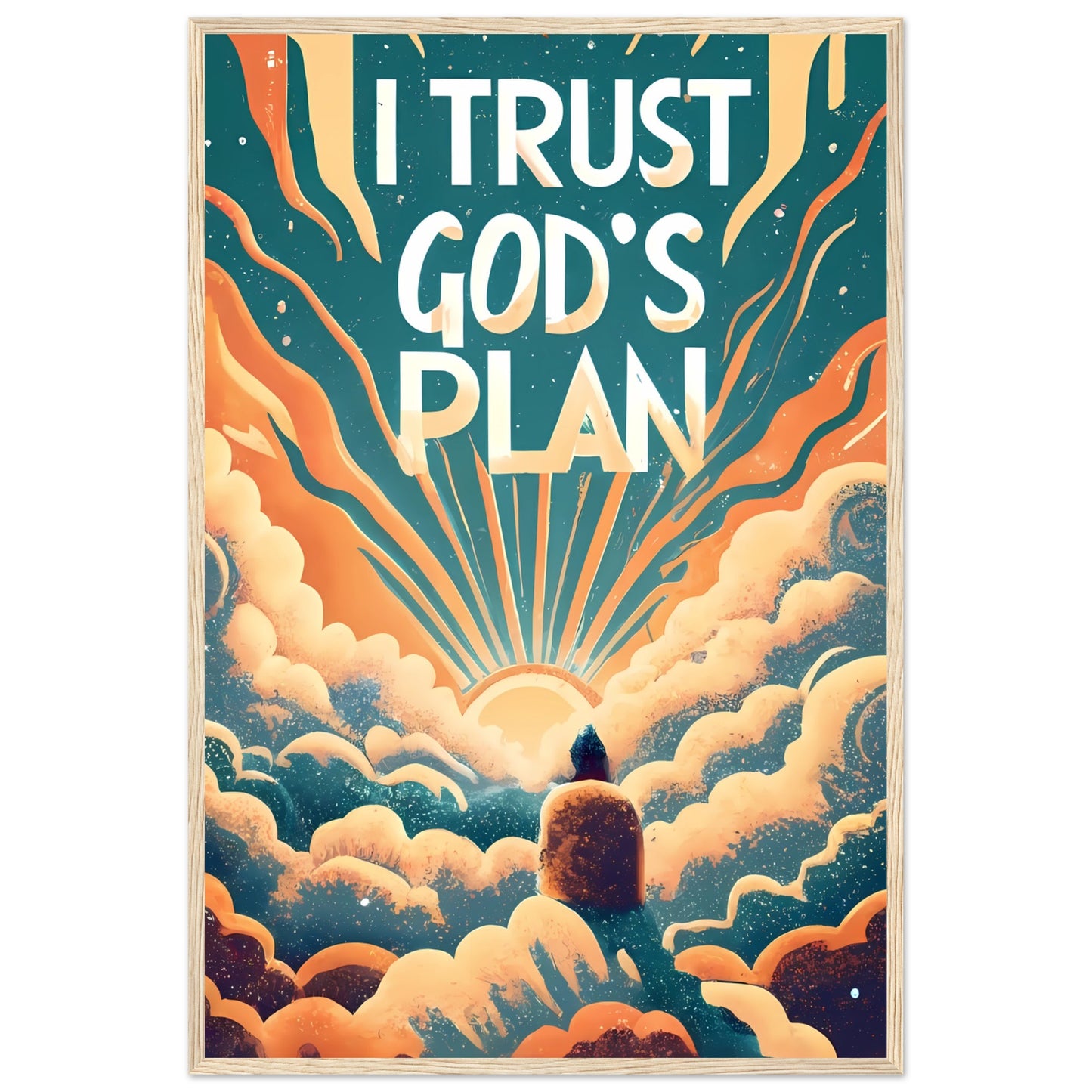 I Trust God's Plan Framed Poster