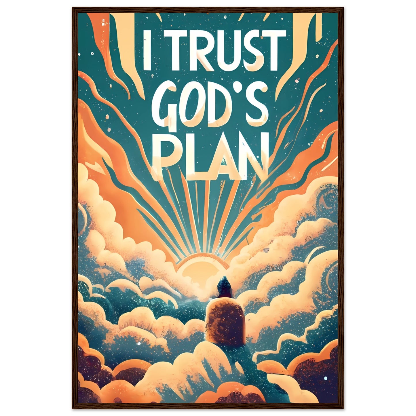 I Trust God's Plan Framed Poster