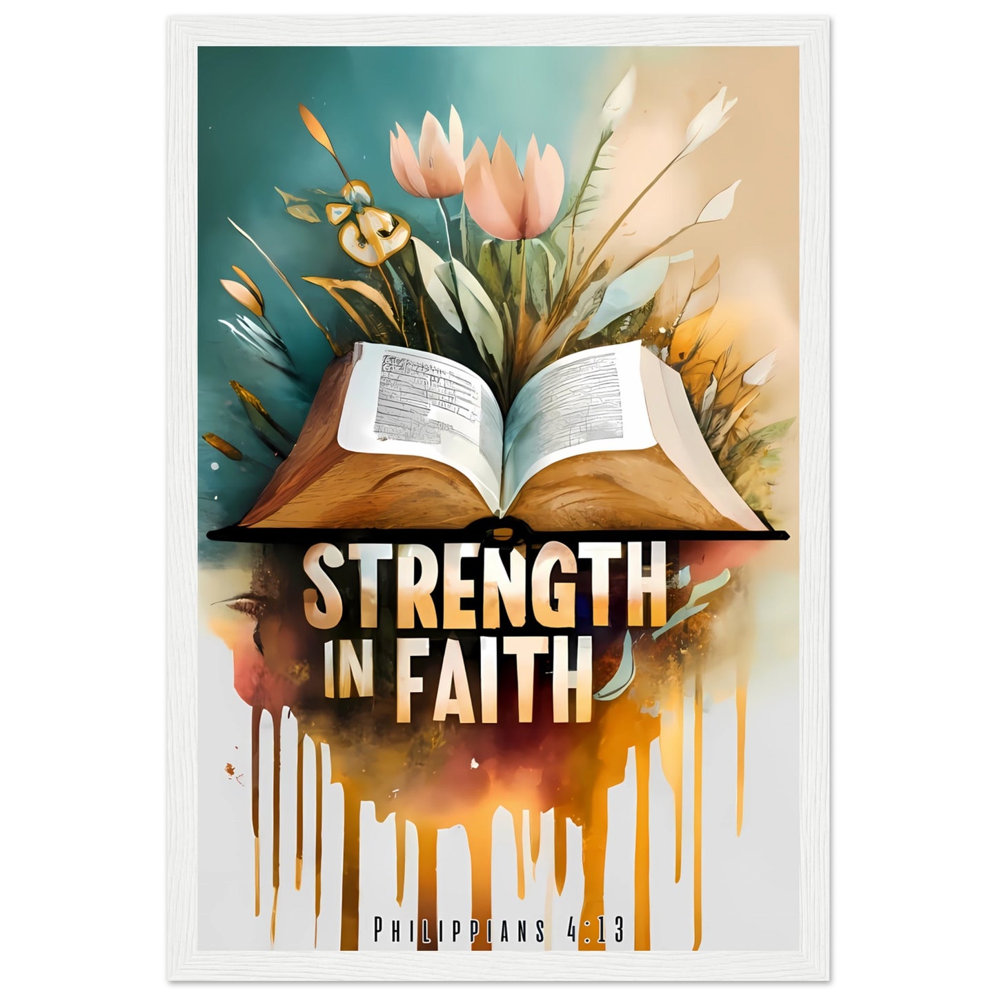 Strength in Faith Philippians 4:13 Framed Print