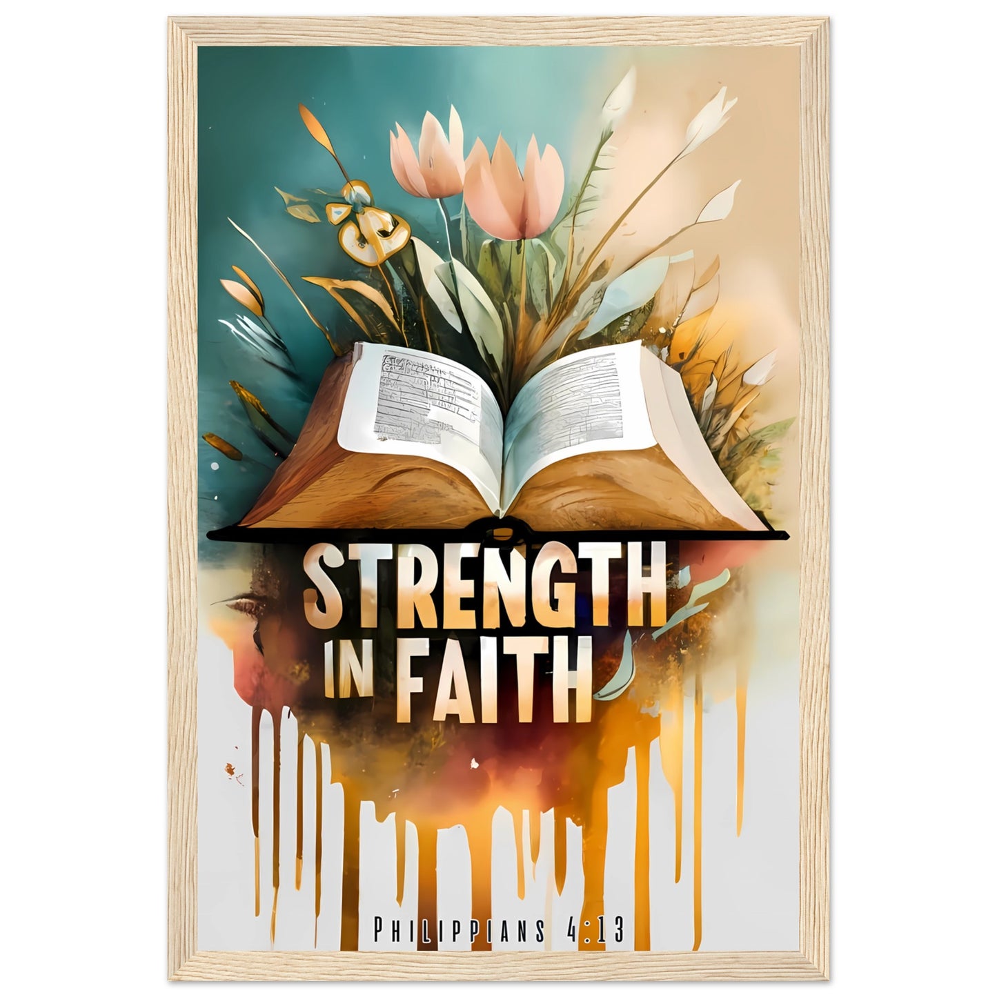Strength in Faith Philippians 4:13 Framed Print