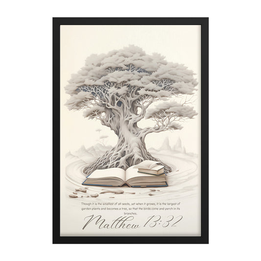 Faith's Flourishing: Matthew 13:32 Framed Art Print