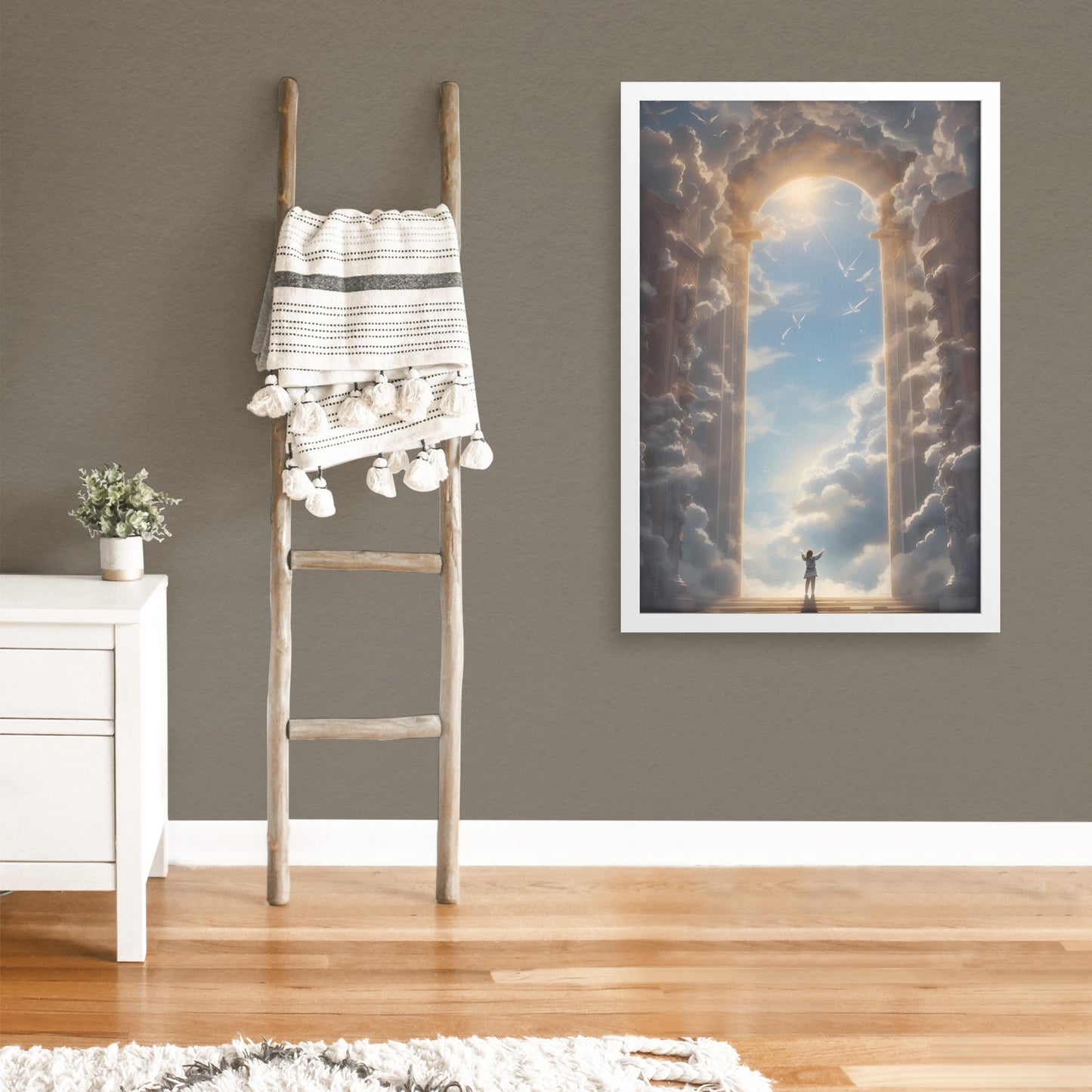 Gate of Heaven Genesis 28:17 Framed Print
