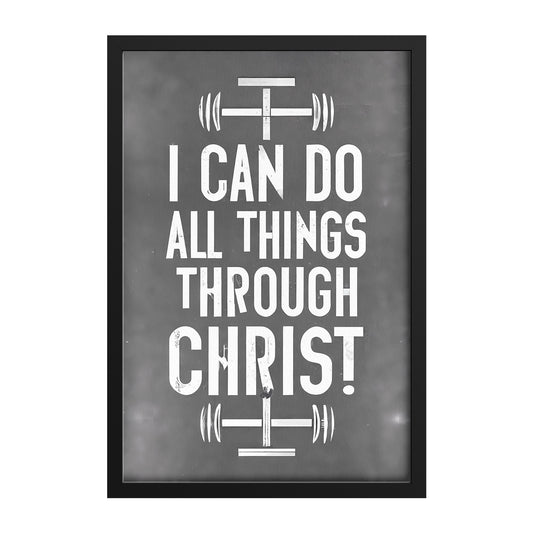 I Can Do All Things Through Christ Minimalist Framed Print