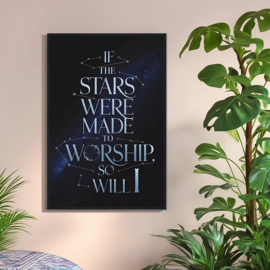 Stars Were Made to Worship | Celestial Christian Wall Art