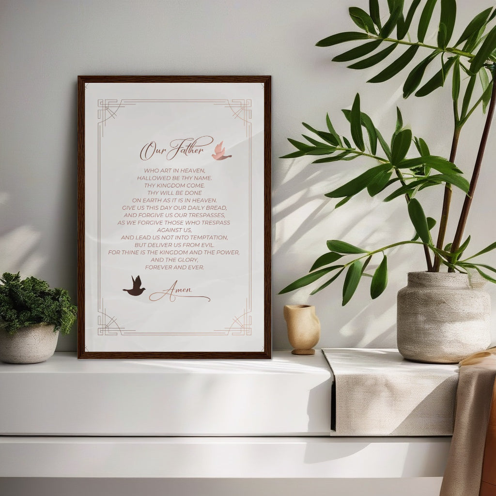 The Lord's Prayer | Luxury Modern Christian Wall Art