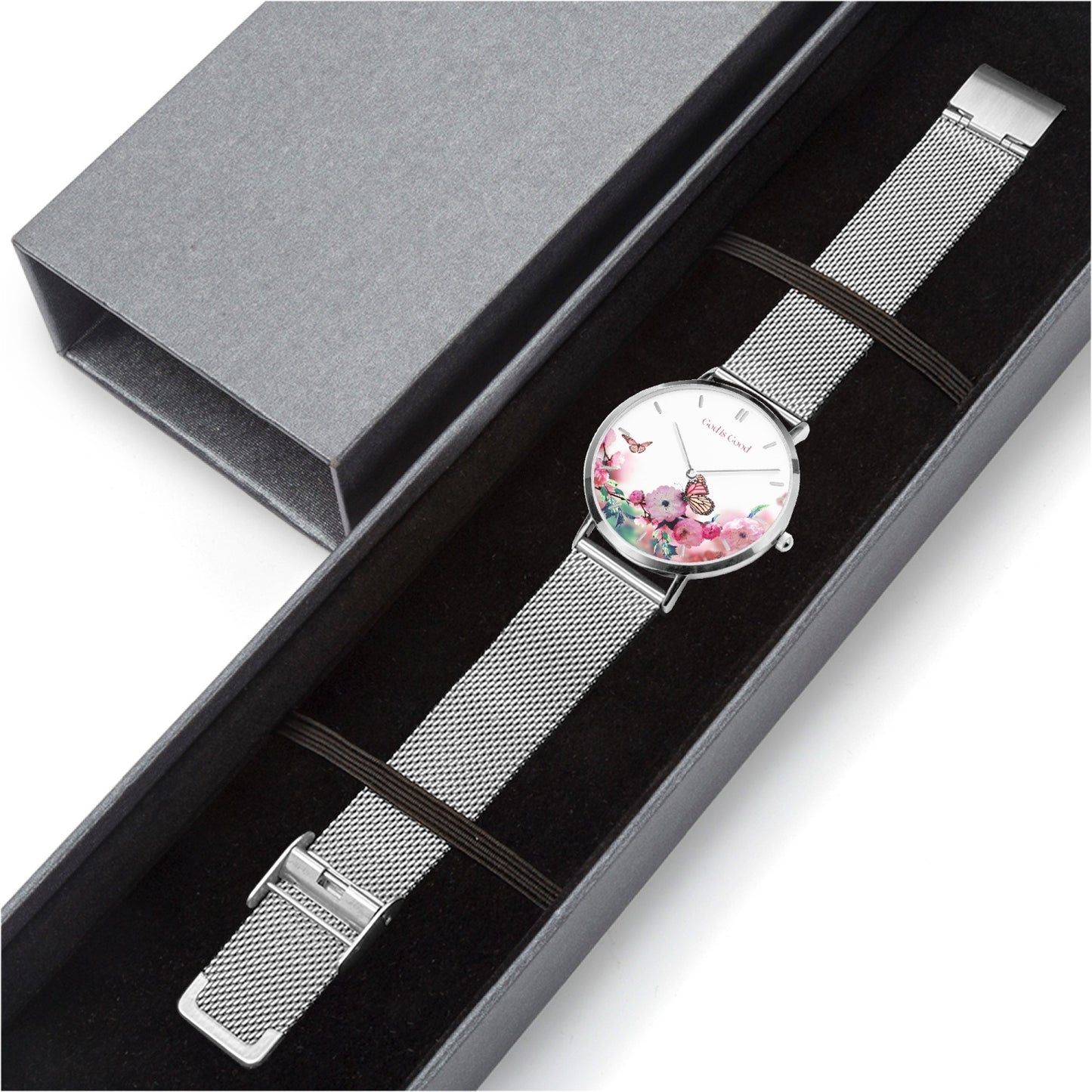 God is Good Stainless Steel Quartz Watch