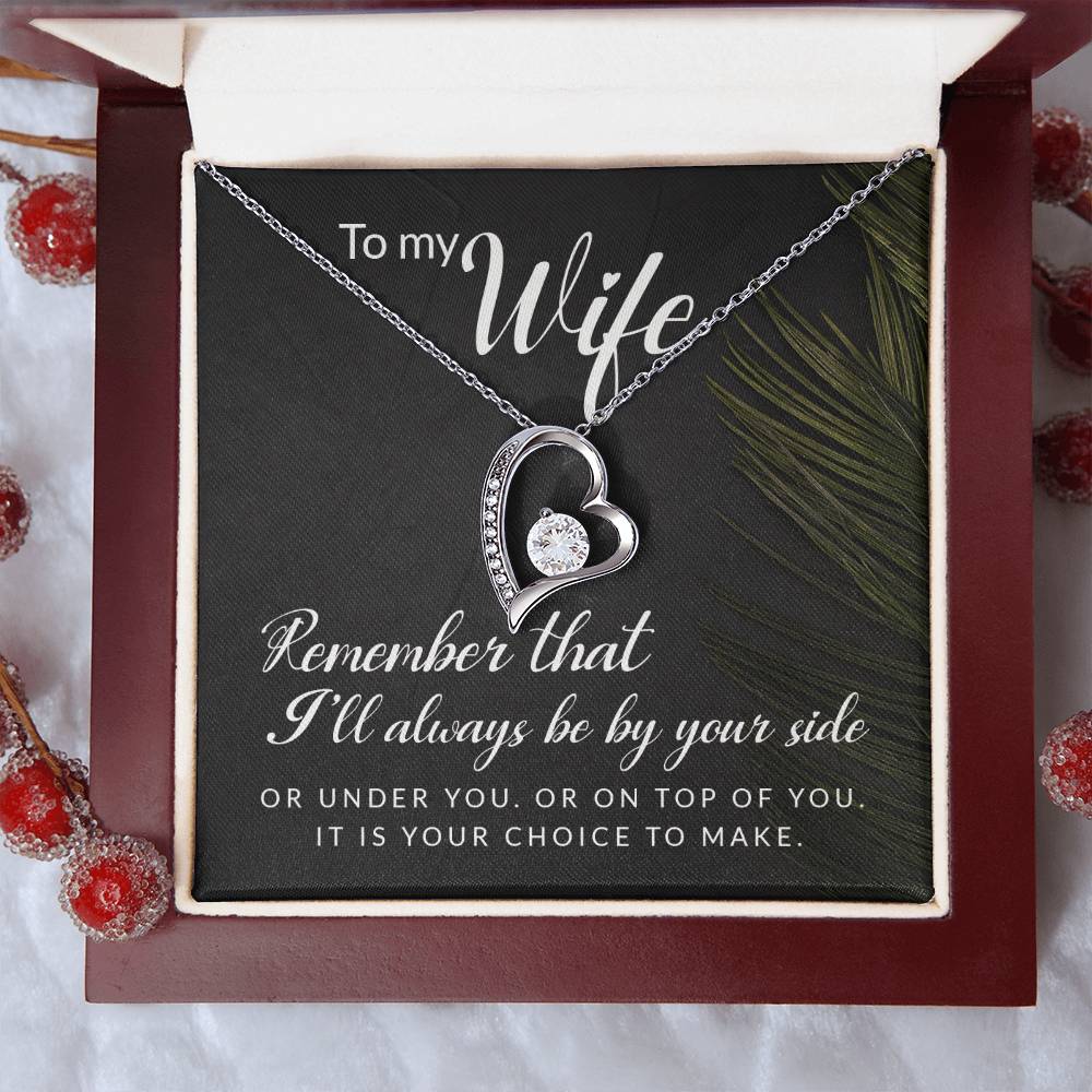 Forever By Your Side Necklace Gift to Wife