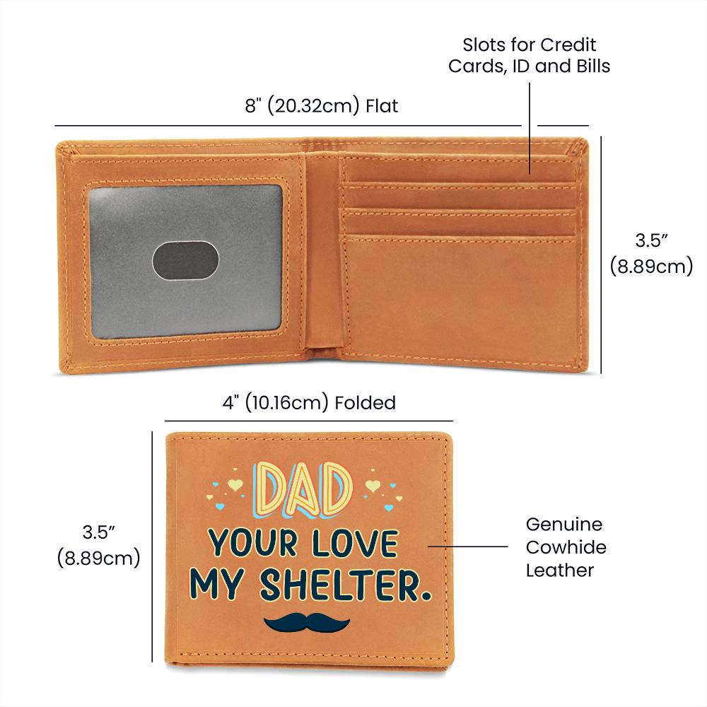Leather Wallet Gift to Dad