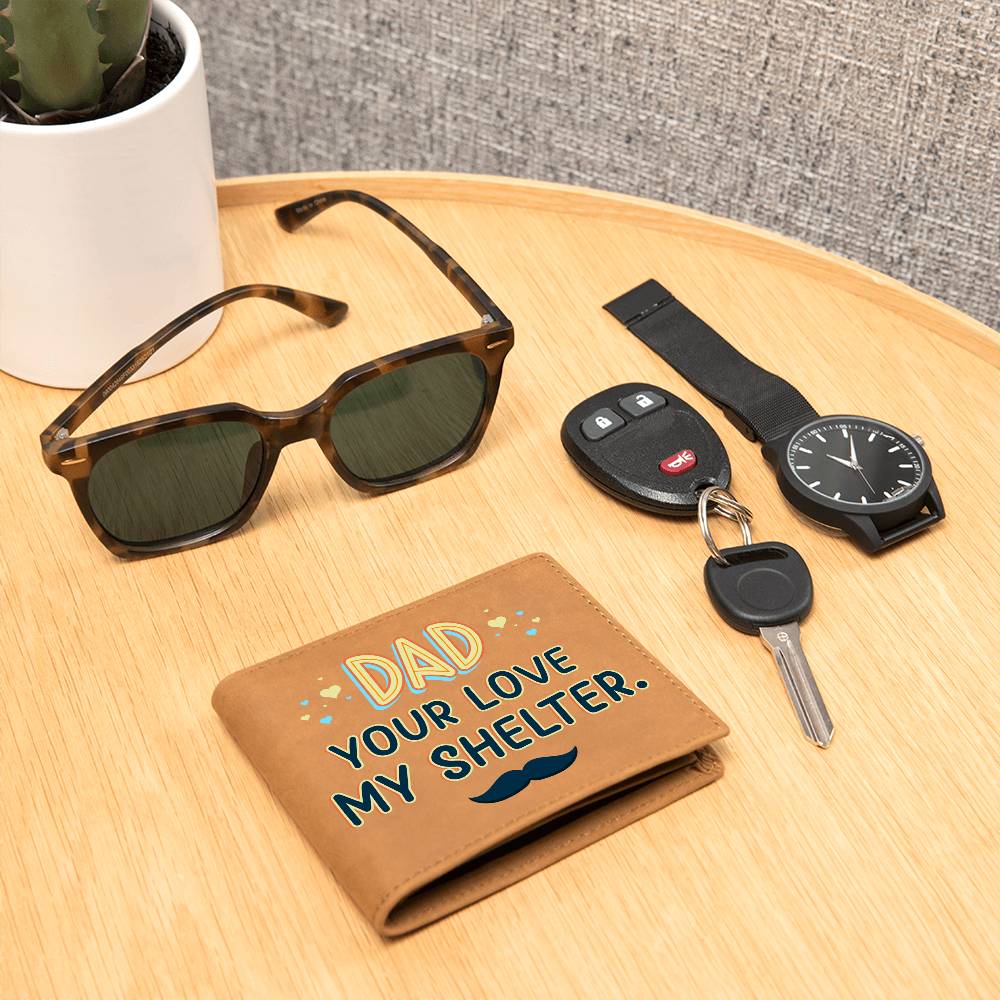 Leather Wallet Gift to Dad