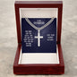 Steel Cross Necklace to Husband