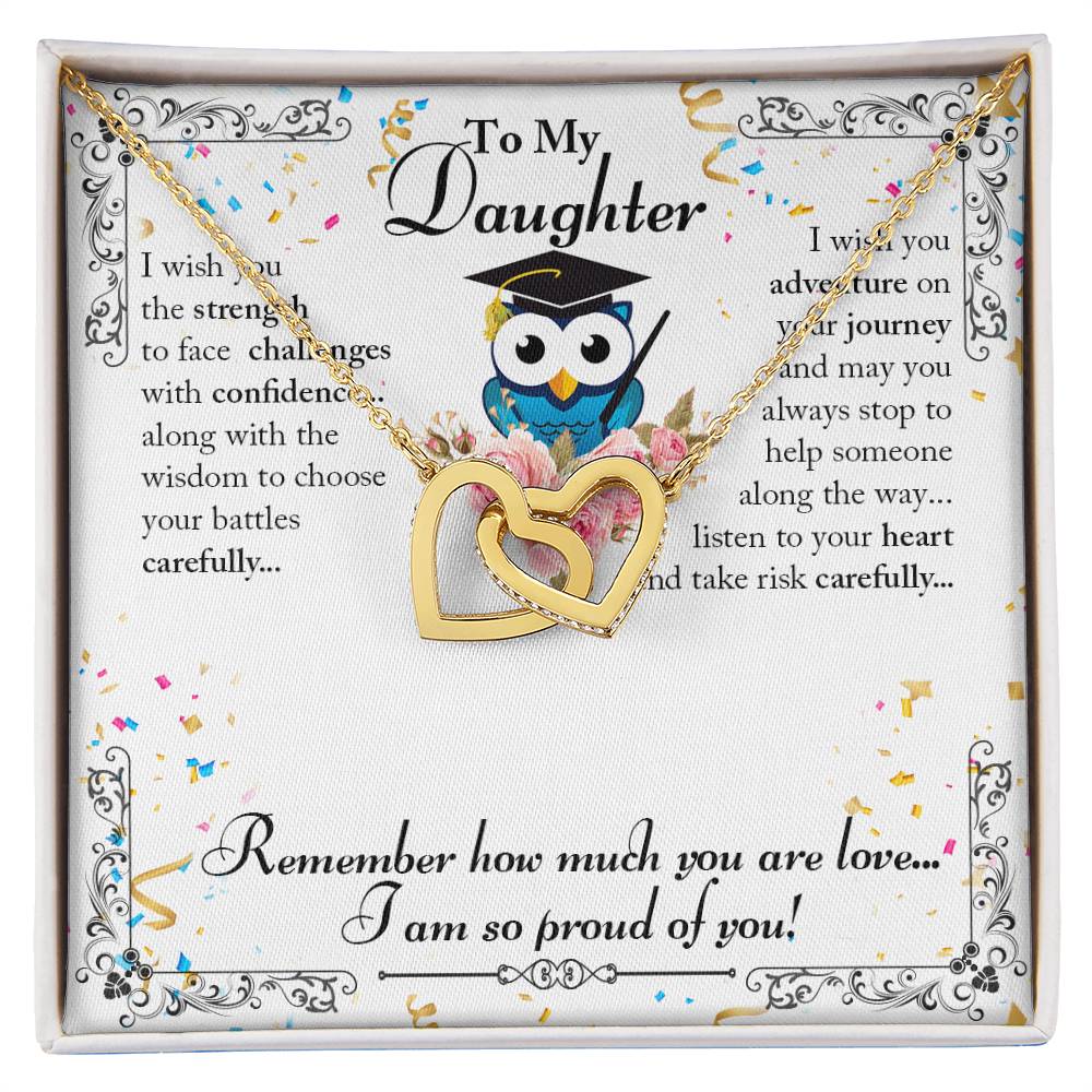 Interlocking Hearts Necklace to Daughter