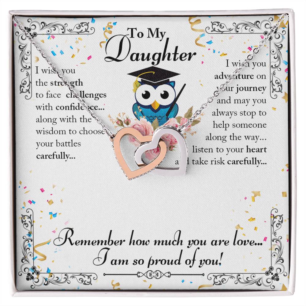 Interlocking Hearts Necklace to Daughter