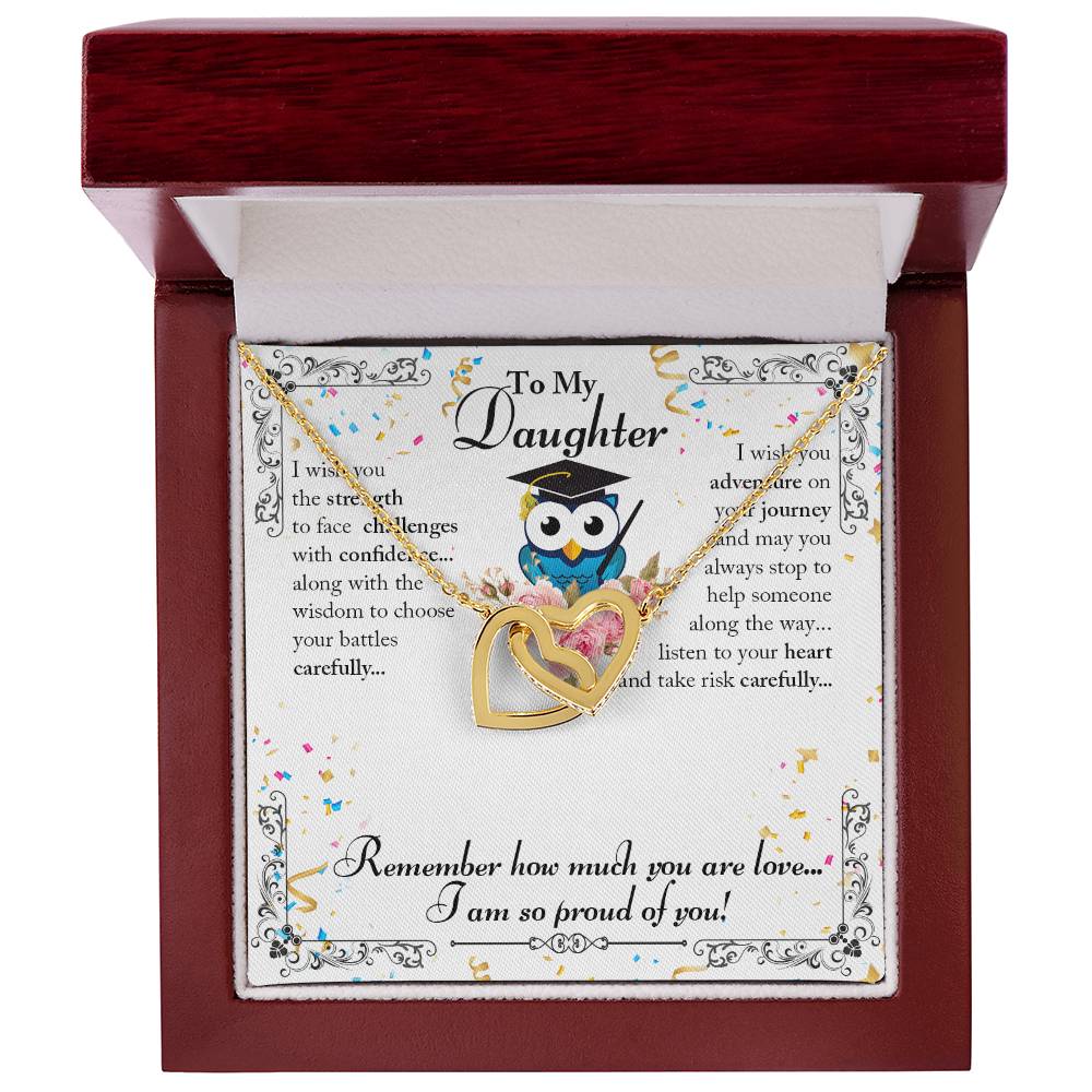 Interlocking Hearts Necklace to Daughter