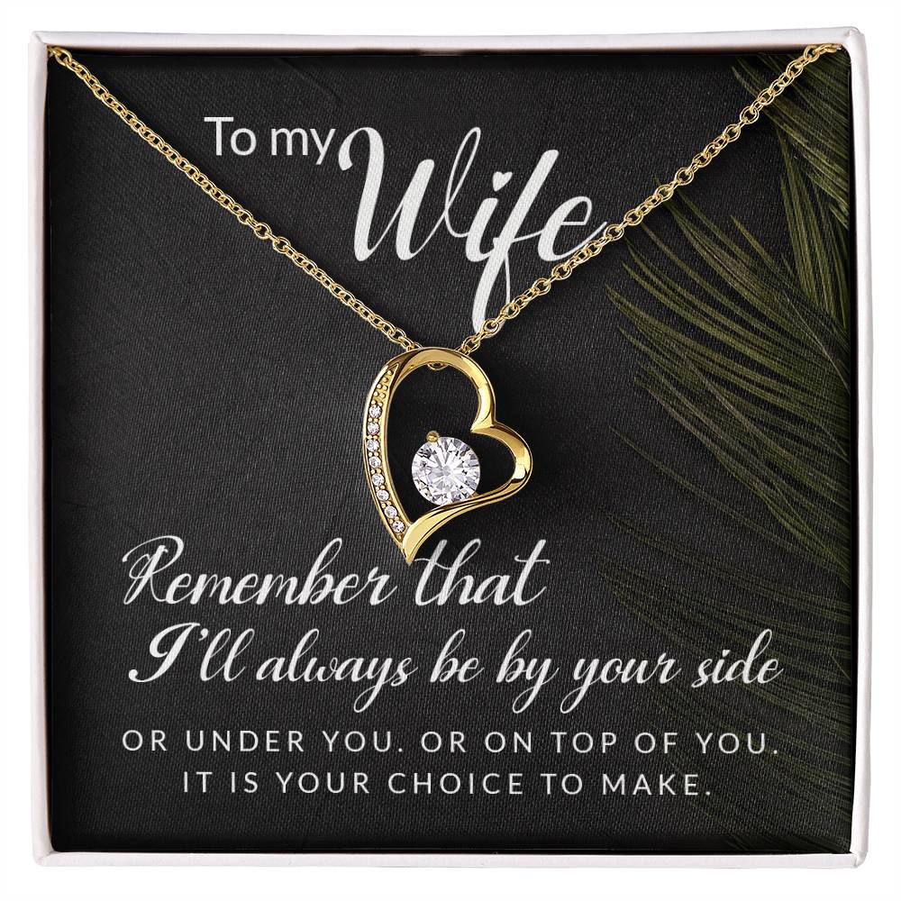 Forever By Your Side Necklace Gift to Wife
