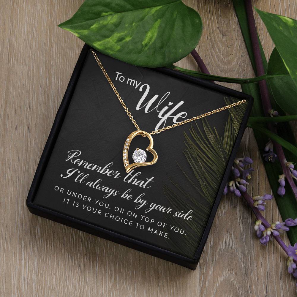 Forever By Your Side Necklace Gift to Wife