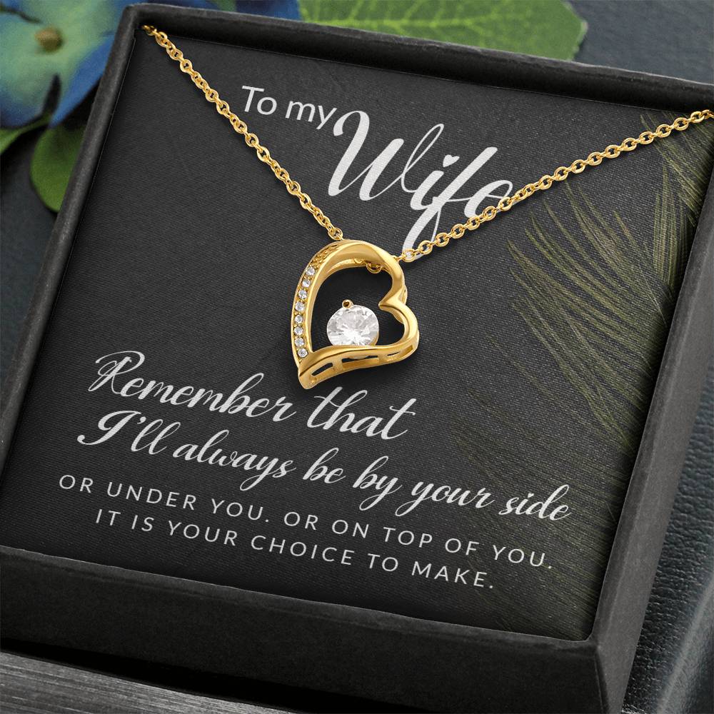 Forever By Your Side Necklace Gift to Wife