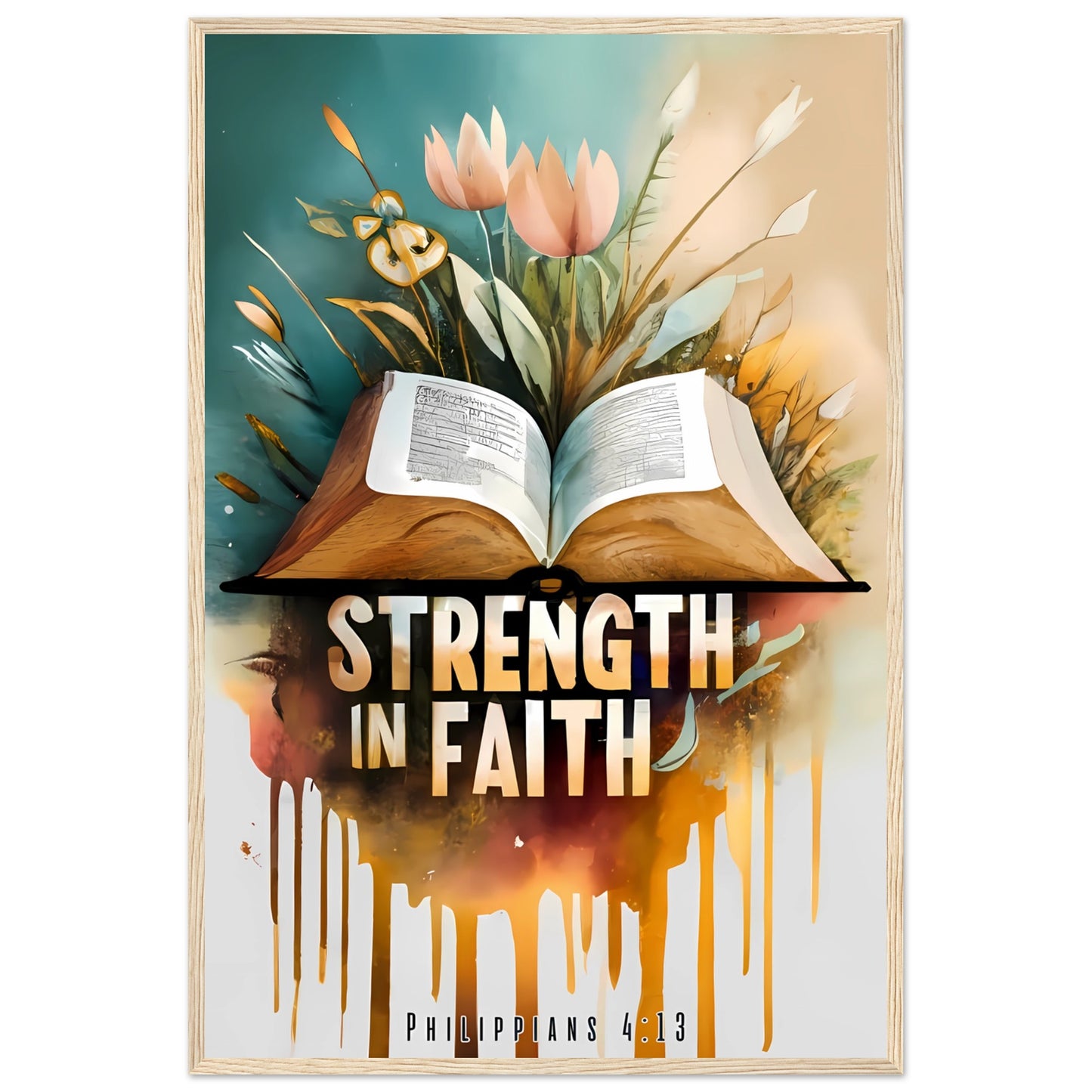 Strength in Faith Philippians 4:13 Framed Print