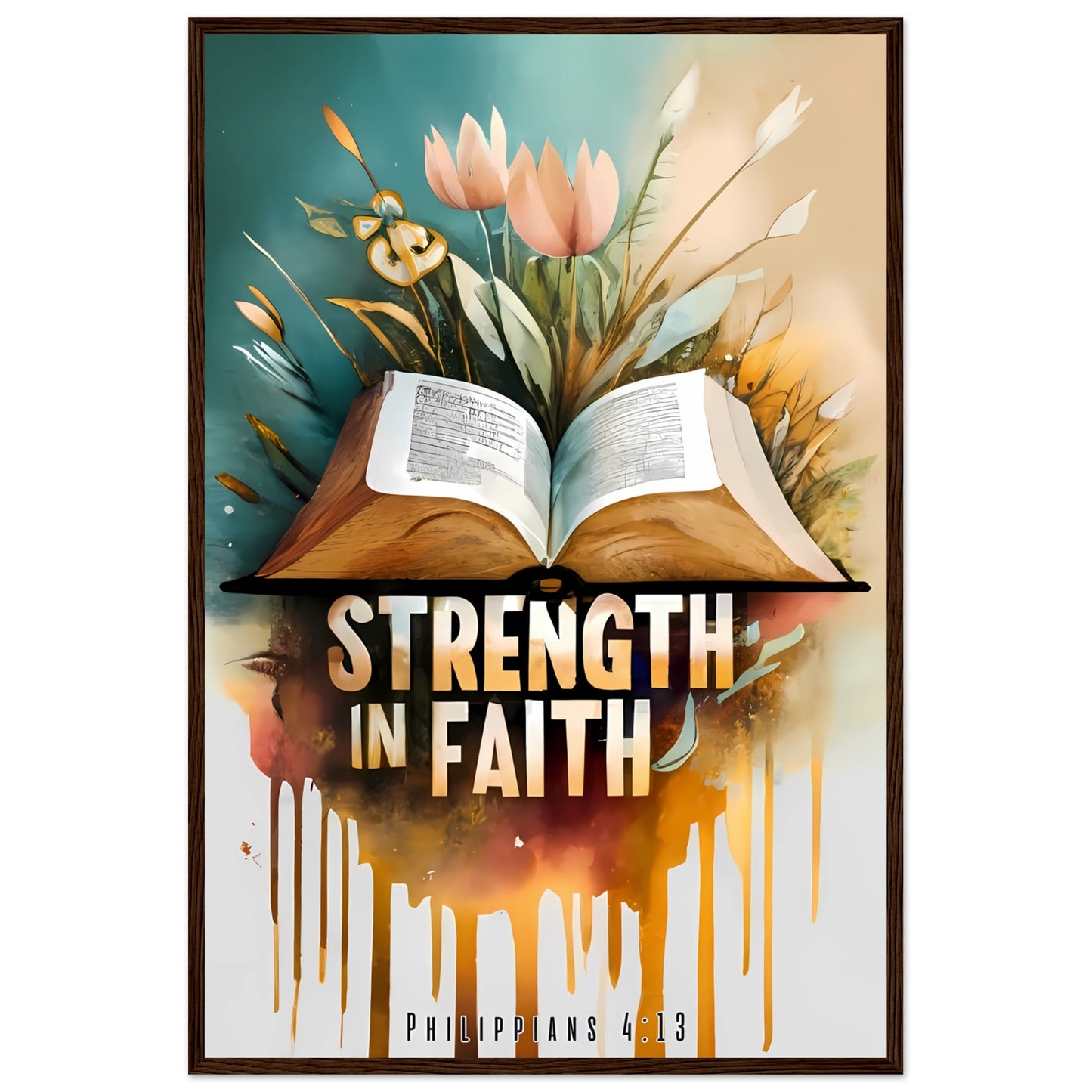 Strength in Faith Philippians 4:13 Framed Print