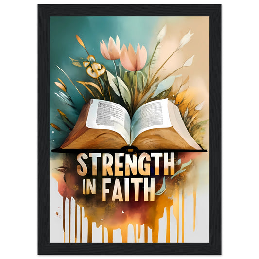 Strength in Faith Philippians 4:13 Framed Print