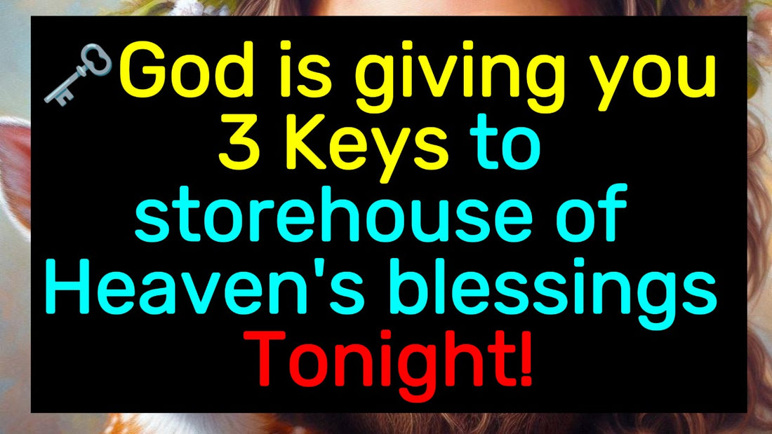 God is giving you 3 Keys to storehouse of Heaven's blessings Tonight!