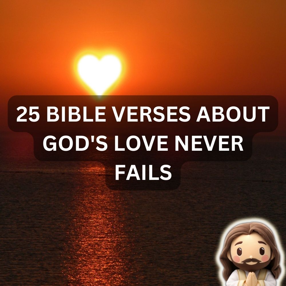 25 Bible Verses about God's Love Never Fails