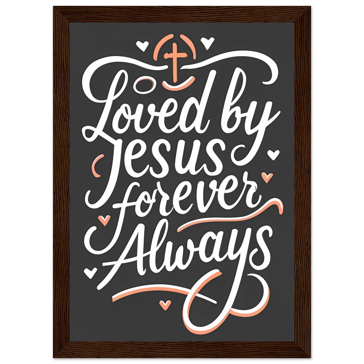Loved by Jesus, Forever Always Framed Poster