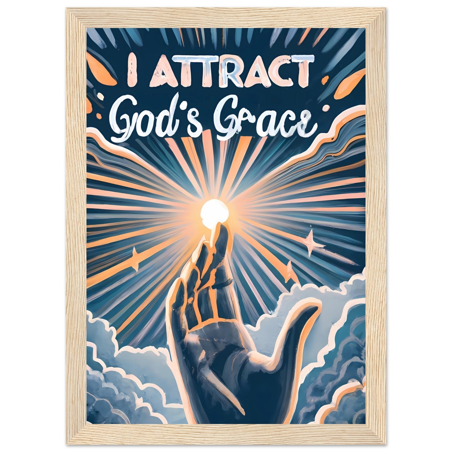 I Attract God's Grace Framed Print