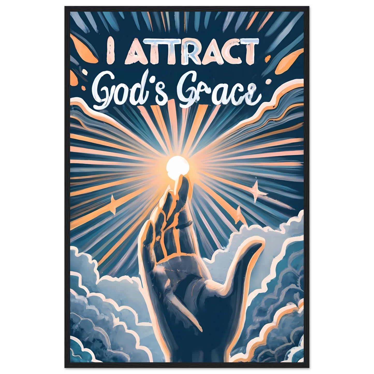 I Attract God's Grace Framed Print