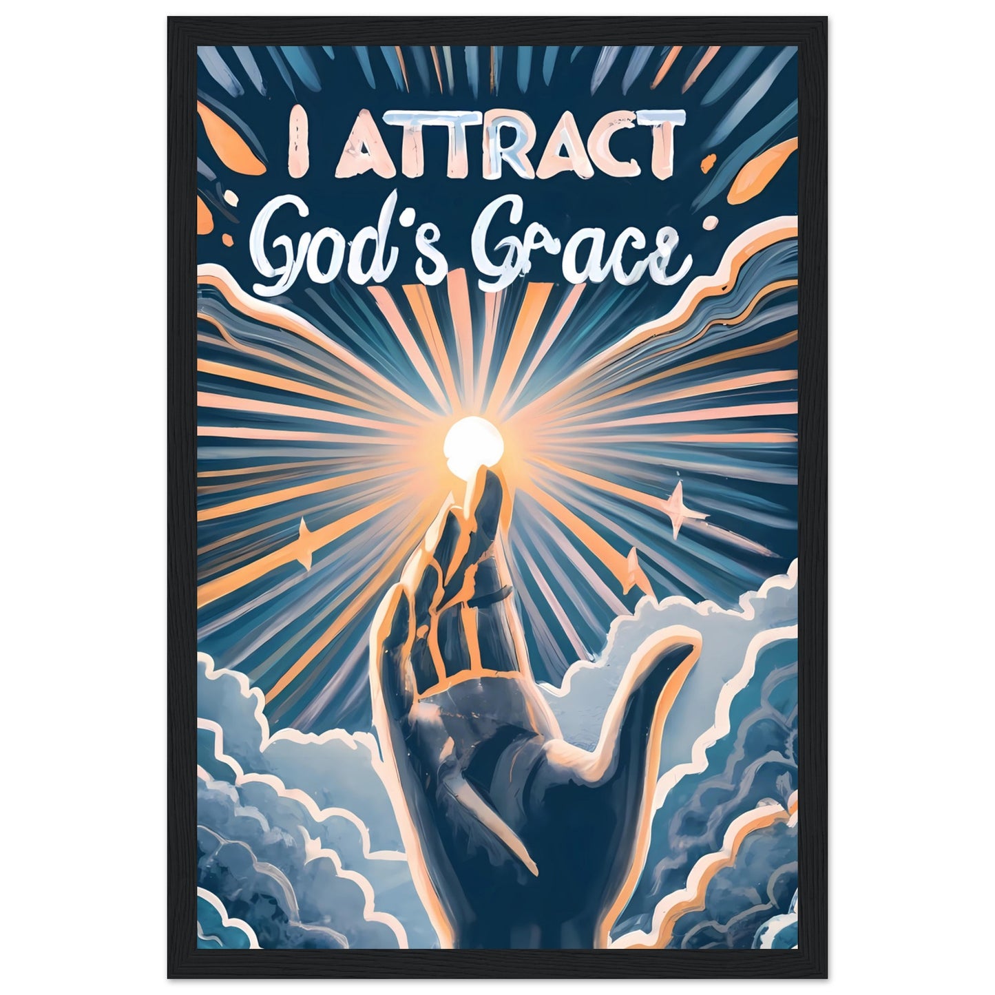 I Attract God's Grace Framed Print