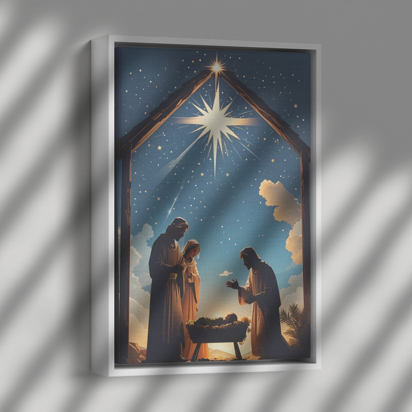 Birth of Salvation Framed Canva