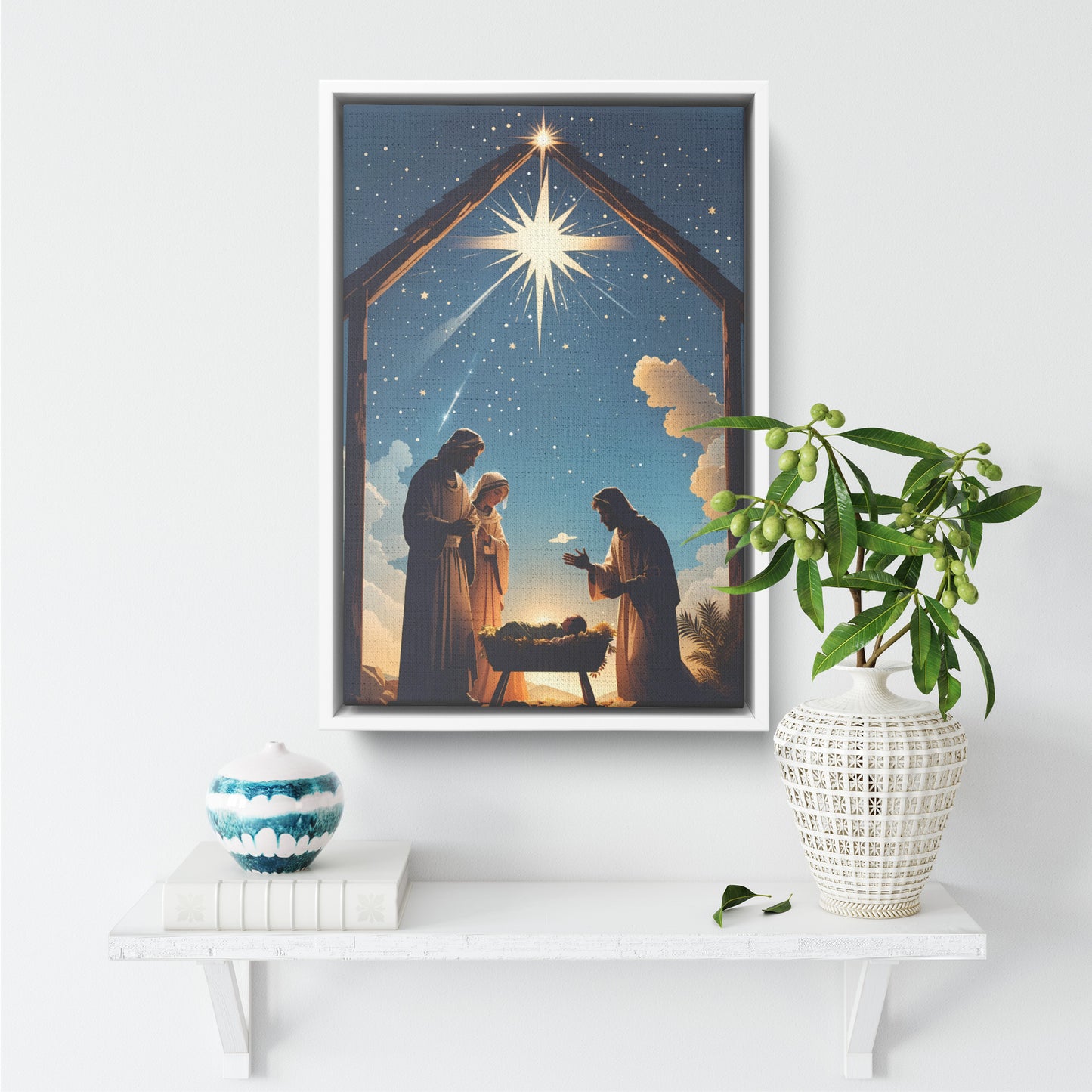 Birth of Salvation Framed Canva