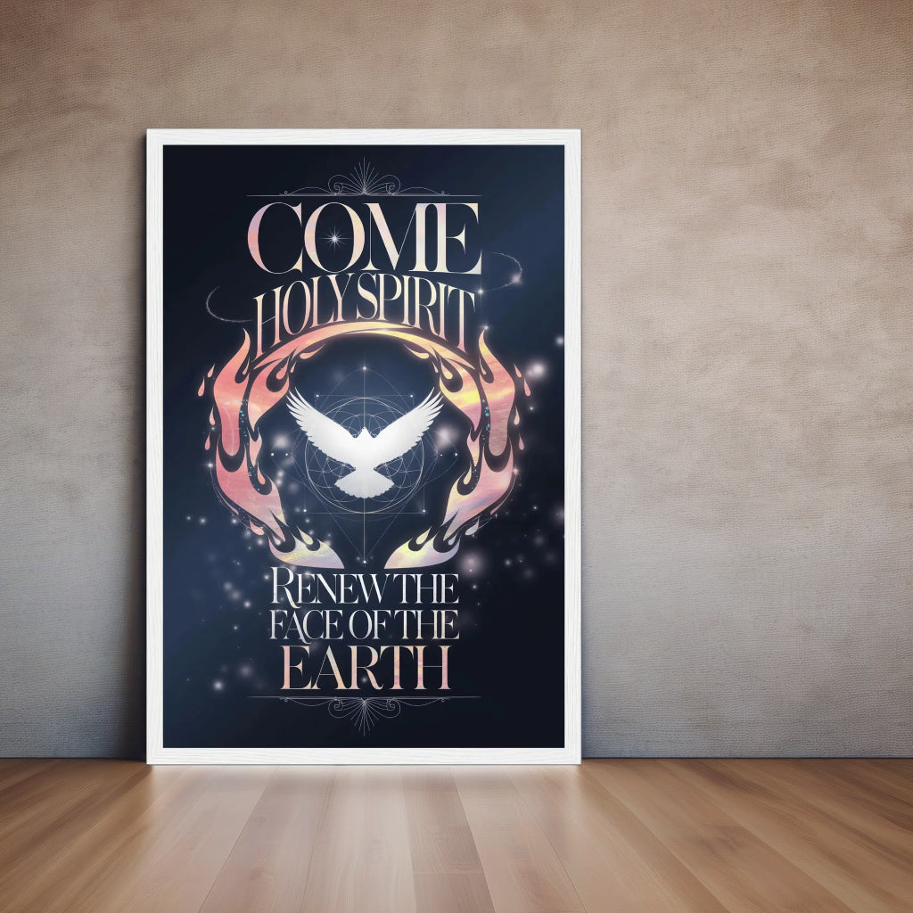 Come Holy Spirit | Luxury Pentecost Wall Art | Sacred Decor