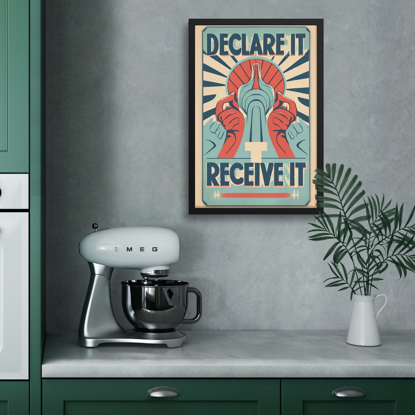 Declare it, Receive it Retro Style Framed Print