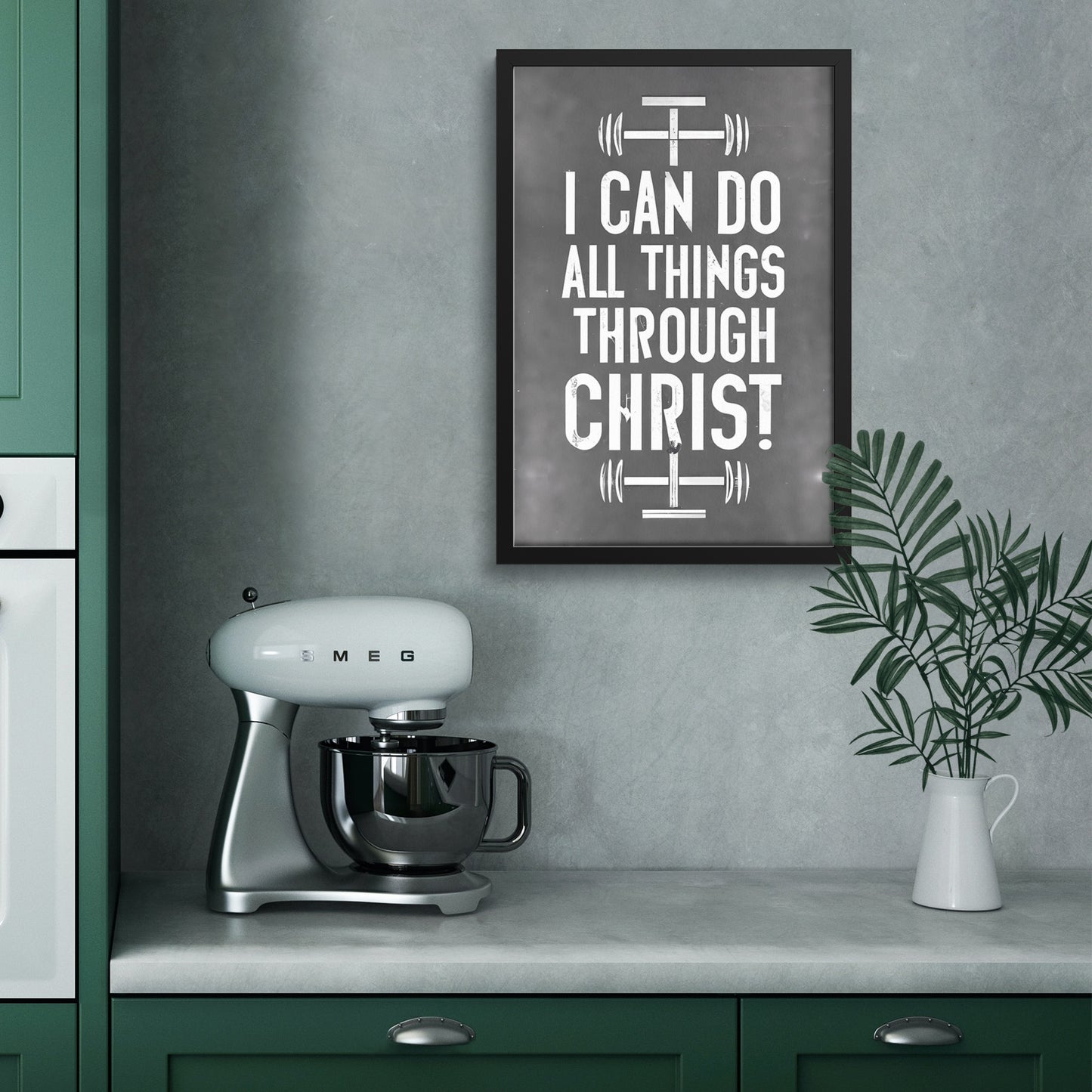 I Can Do All Things Through Christ Minimalist Framed Print