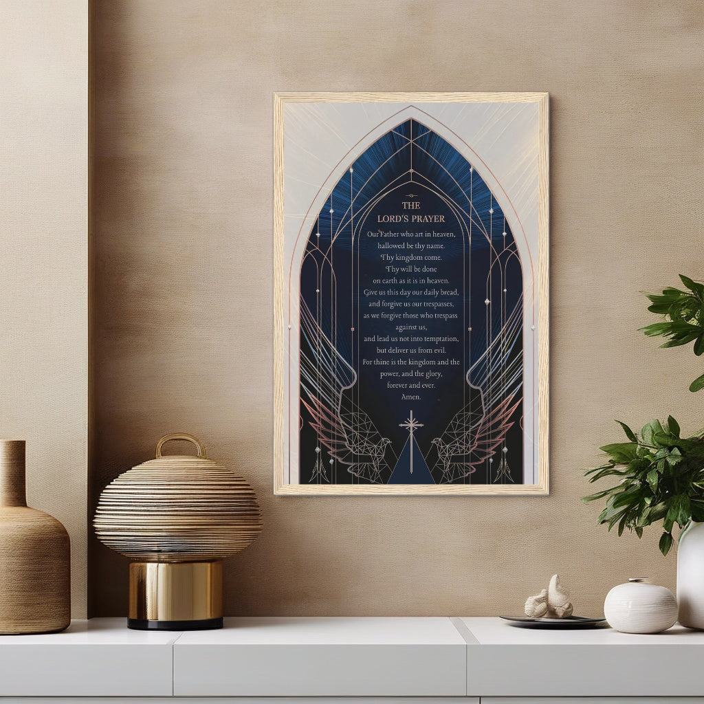 The Lord's Prayer | Luxurious Cathedral-Inspired Wall Art