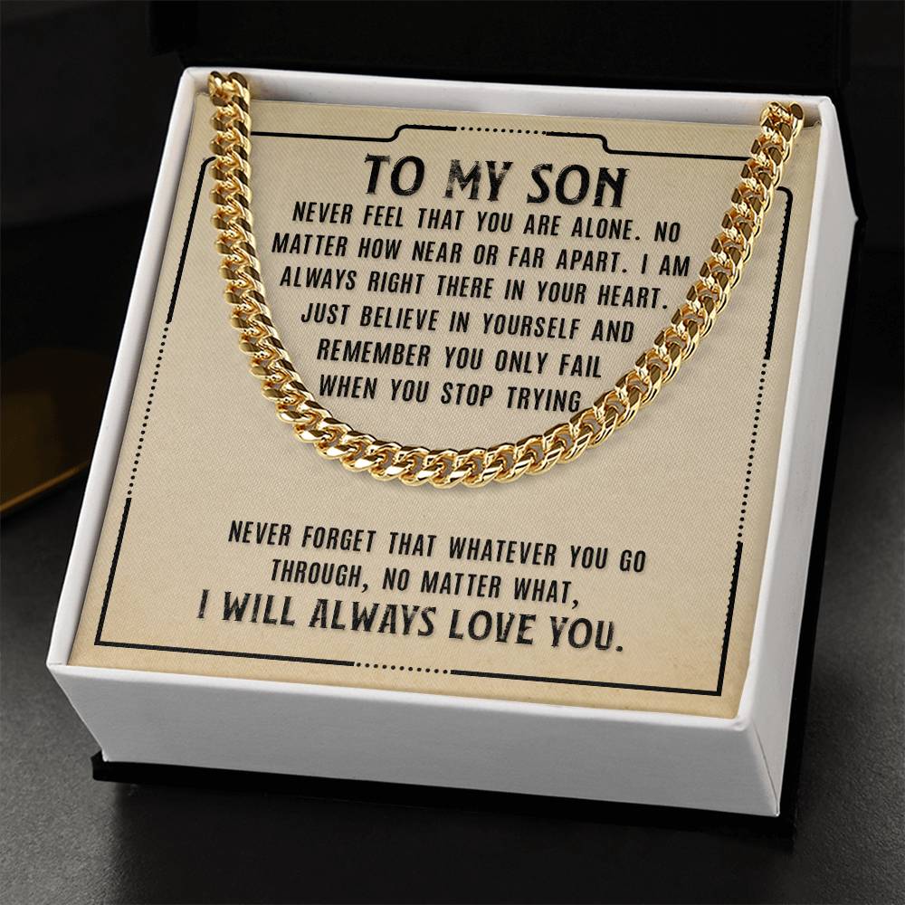 Cuban Link Chain to Son