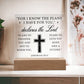 Hope and Future - Jeremiah 29:11 Acrylic Square Plaque Nightlight