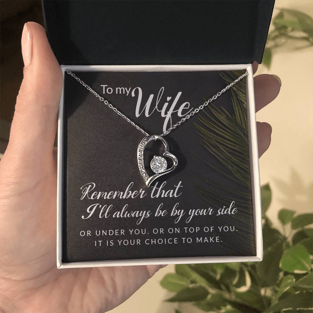 Forever By Your Side Necklace Gift to Wife