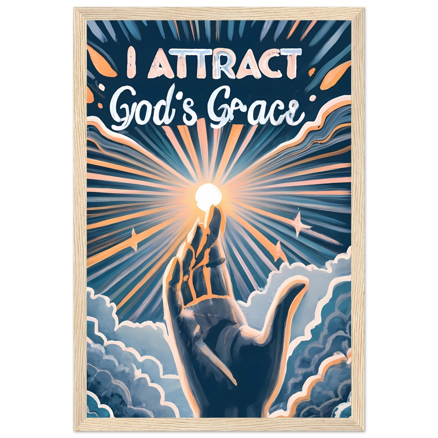 I Attract God's Grace Framed Print