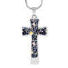 Silent Garden Cross Necklace Pendant