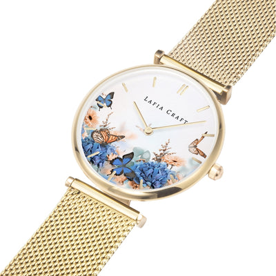 Peaceful Land Garden Gold Mesh